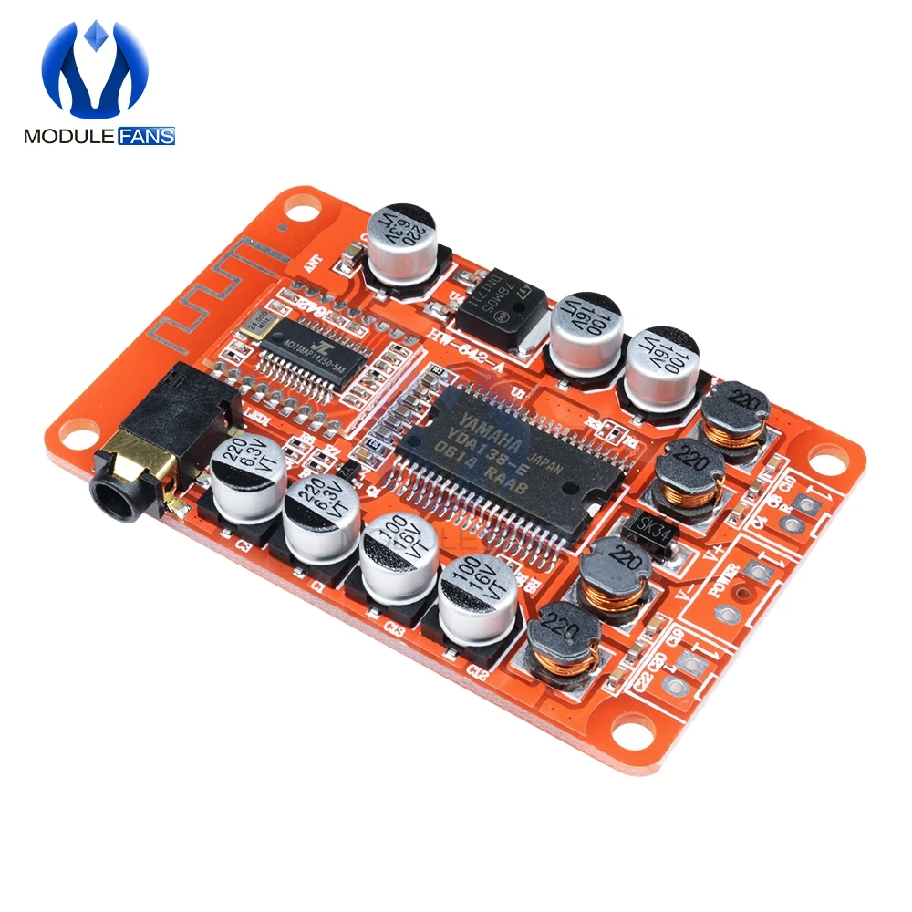 YDA138 DC 12 В 2A Bluetooth цифровой аудио усилитель модуль Плата класса D 2*15 Вт стерео 2 канала усилители мощности для Yamaha