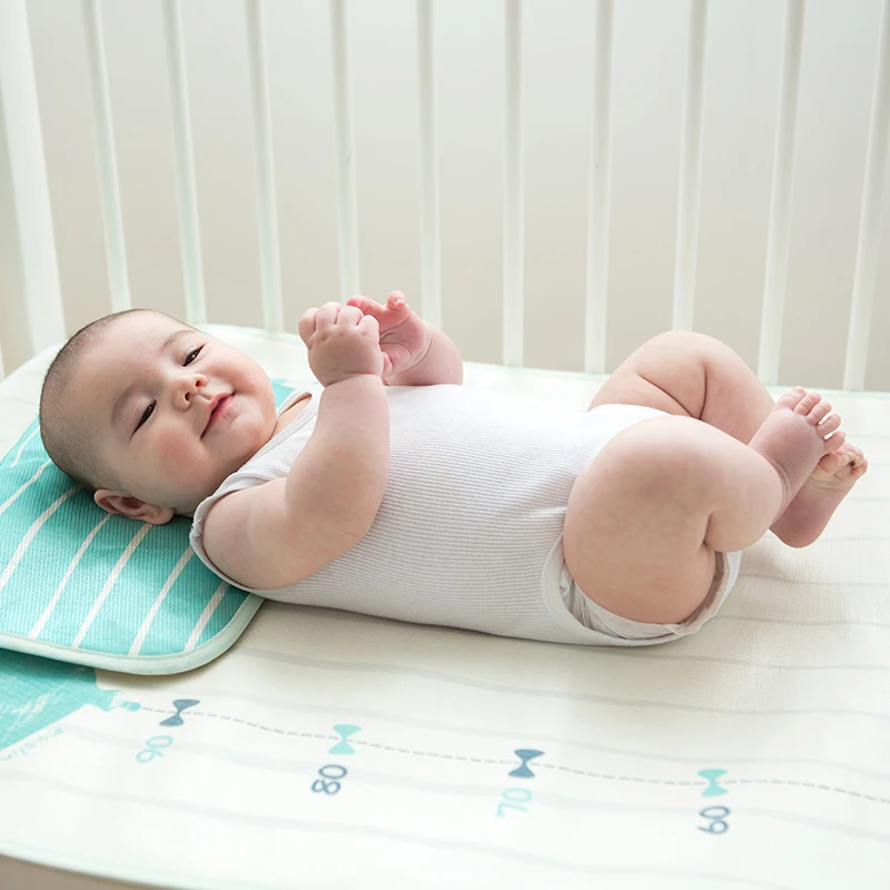 Baby Sleep Mat For Summer 3 Pcs Baby Pillow With Filling Baby Mattress Cover Cool Baby Crib Sheet Fitted Crib Size 120*60 cm Baby Sleep Mat For Summer 3 Pcs Baby Pillow With Filling Baby Mattress Cover Cool Baby Crib Sheet Fitted Crib Size 120*60 cm