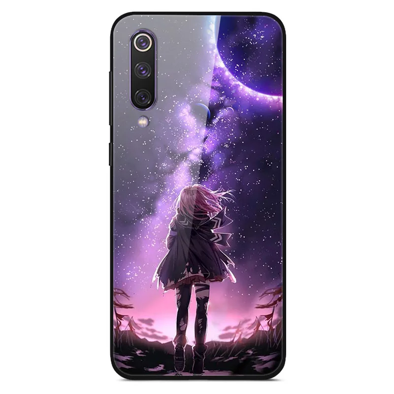 Чехол для Xiaomi mi 9 mi 9 T Pro из закаленного стекла с изображением планеты космос, стеклянный чехол для задней панели для Xiaomi mi 9 mi 9 SE 9 T Pro 9 T Coque Shell - Цвет: 22