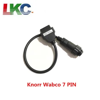 

Newest For K-norr 7 Pin W-abco Trailer OBD2 OBD II Cable For AUTO /COM Trucks Diagnostic Tool Connector