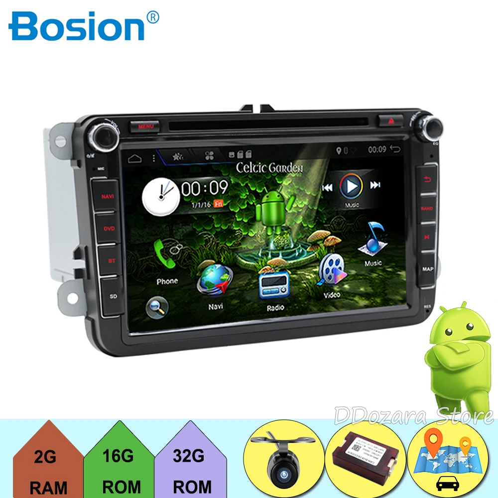 

Quad Core Android 7.1 2Din 8 Inch Car DVD Player for VW GOLF 5 6 POLO PASSAT CC JETTA TIGUAN TOURAN EOS SHARAN SCIROCCO CADDY