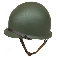 WWII WW2 US Army M1 casco-Costura verde América casco militar US/407102