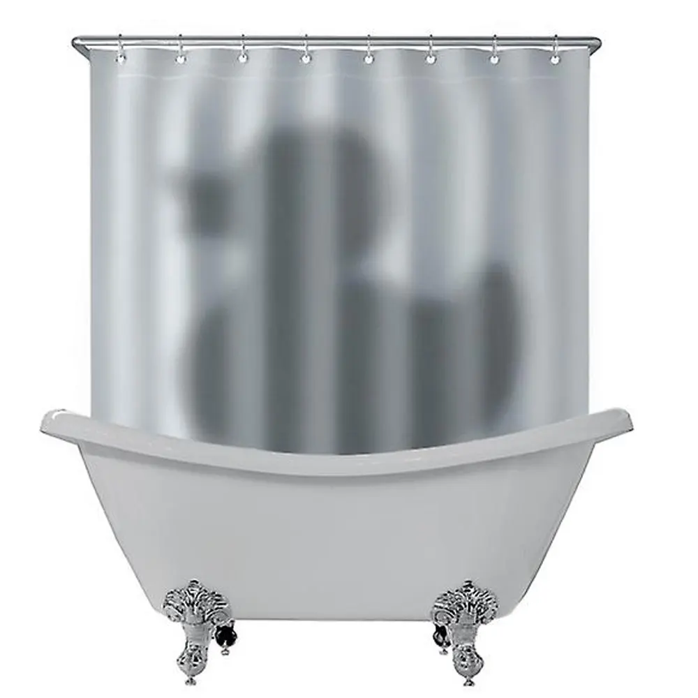 

180*180cm Shower Curtain Bath Polyester Anti-rush Duck Shadow Pattern 3D Waterproof With 12 Plastic Hooks Children Bathroom