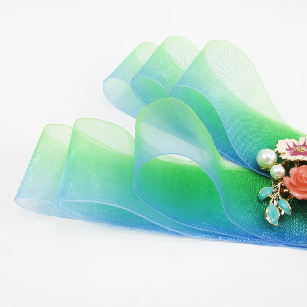 5 ярдов в рулоне декоративная лента из органзы 1 дюйма (38 мм) ярдов|organza ribbon|gift wrapribbon