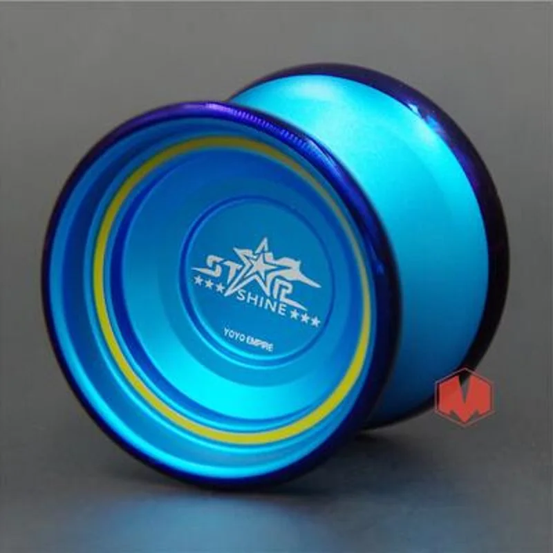 Новое поступление yoyo EMPIRE STAR SHINE yoyo Красочный йо-йо металлический йо-йо для профессионального йо-йо плеер металлический материал Классические игрушки - Цвет: blue