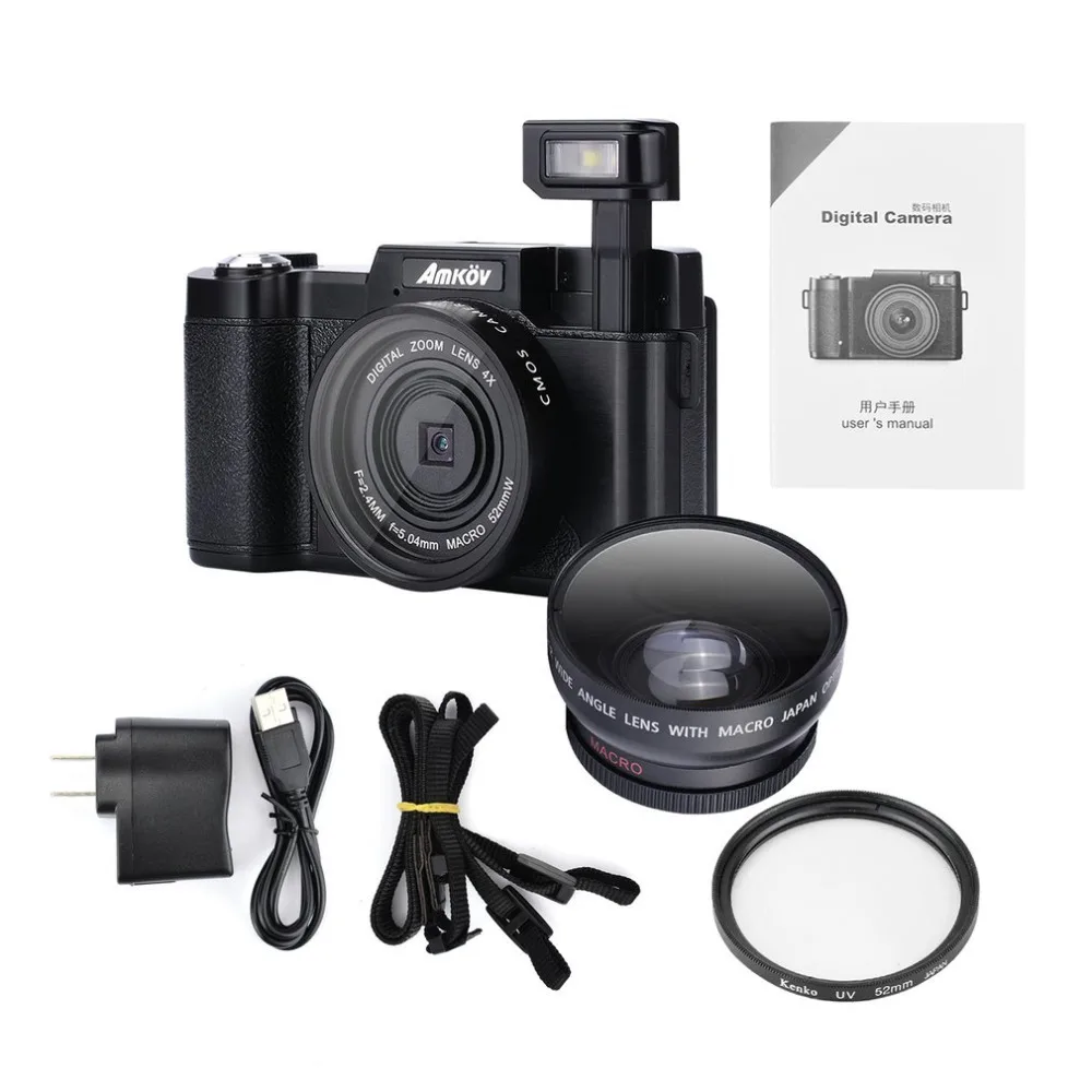 Original CDR2 24Mega pixel 1080P HD Mini Digital Camera 4Times Digital Zoom Camera with TFT Display