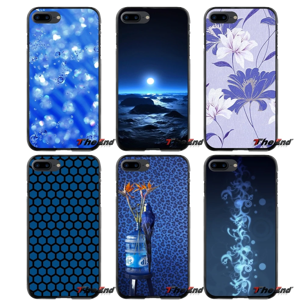 Для Apple iPhone 4 4S 5 5S 5C SE 6 S 7 8 Plus X iPod Touch Cobalt Blue аксессуары чехлы для телефонов |