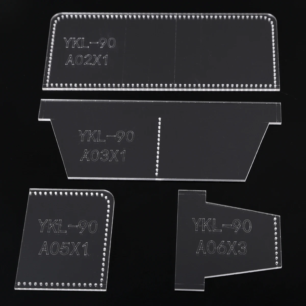 1pc Acrylic Transparent Templates Business Long Wallet Template Leather Craft Pattern Stencil DIY Household Supplies