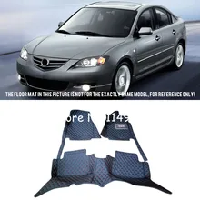 Для Mazda 3 2004 2005 2006 2007 стайлинга автомобилей интерьера ковры ковер спереди и сзади коврики вкладыши ковры 1 комплект