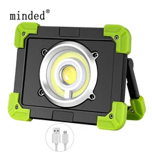 20 Вт Портативные фонарики USB перезаряжаемая прожекторная лампа COB уличное рабочее освещение походная лампа в палатку Светодиодный прожектор Прожектор