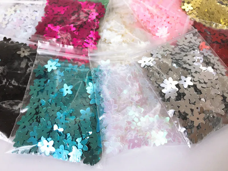 400pcs/Lot Beads Sequin 10mm DIY Glitter Flowers Craft Sequin Sewing Sequins Multicolor Sequins Crafts lentejuelas paillette SE3