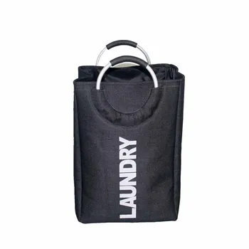 

Imitation Linen Laundry Bag Double-layer Materials Dirty Laundry Storage Children's Toys Storage Household Storage