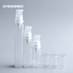 Chengwei 5 мл/10 мл/15 мл безвоздушного насос вакуумный многоразового Пластик бутылка туалетные принадлежности контейнер для путешествий пустой