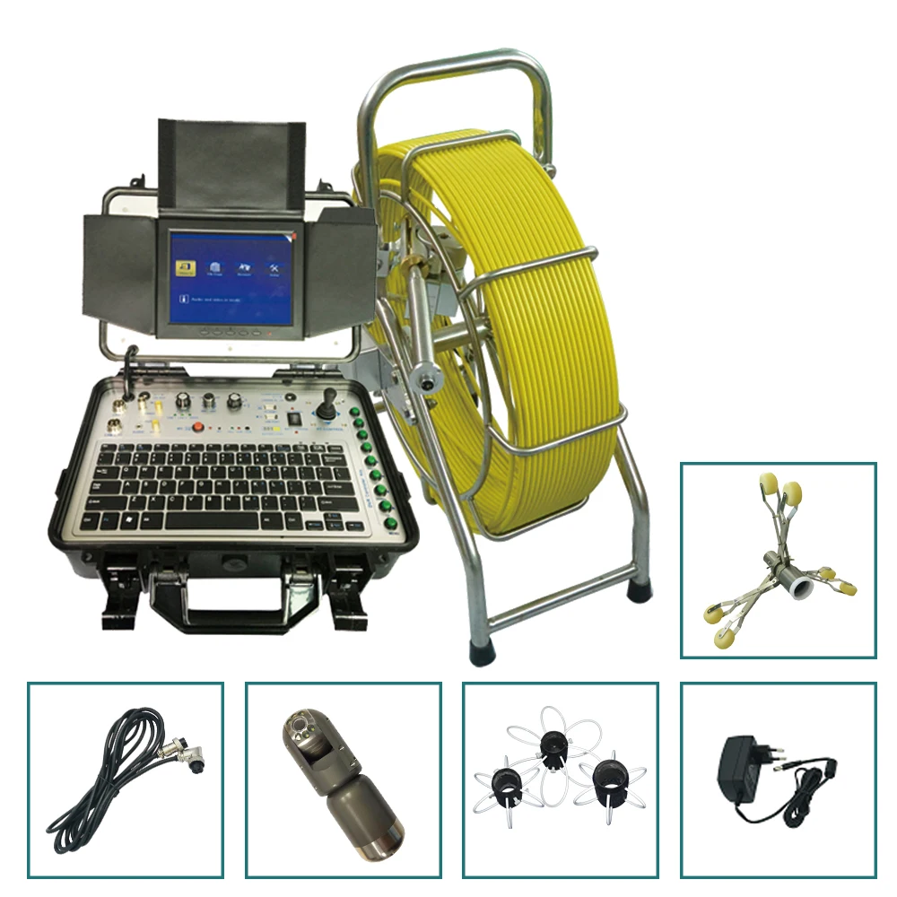 Big Size Pipe Waterproof Plumbing Inspection Camera Robot 50mm PT