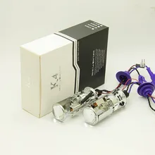 AC 12 В 55 Вт Высокий люмен выход H4 hid лампа Высокий Низкий Луч би ксенон мини H4 объектив проектора