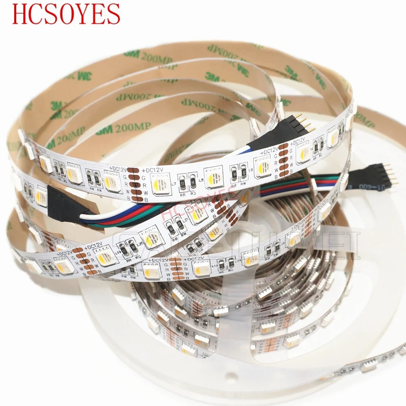 СВЕТОДИОДНАЯ лента SMD 5050 RGBW /RGBWW 5 м 12 В постоянного тока 4 цвета в 1 гибсветильник