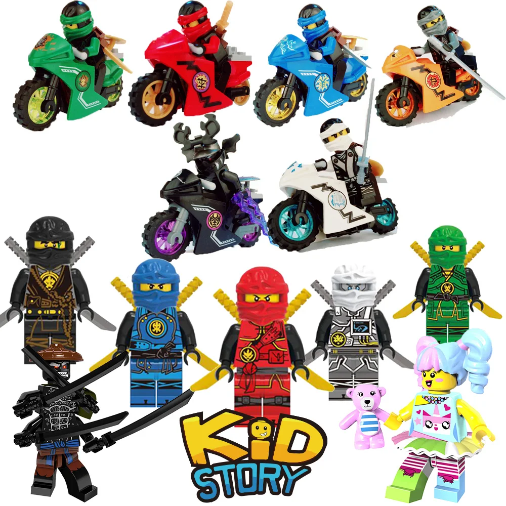 Ninjago Наборы Ninjaed Samukai фигурки Kai jay Cole Zane Nya Pythor мастер Золотого Дракона игрушечные