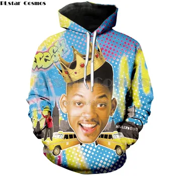 

PLstar Cosmos 2018 New Fashion Mens Womens Hooded sweatshirt The Fresh Prince of Bel-Air Will Smith 3d Print casual hoodies