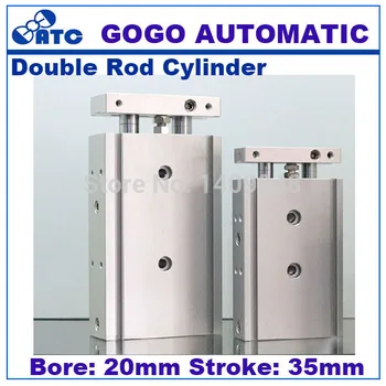 

GOGO High quality double acting dual rod air pneumatic cylinders CXSM 20-35 20mm bore 35mm stroke with slide bearing