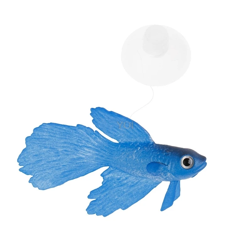 

Artificial Soft Silicone Glowing Effect Betta Aquarium Fish Tank Ornament Decoration