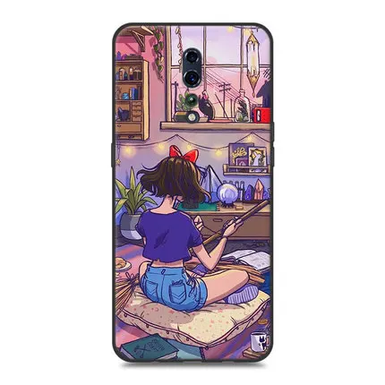 Бампер чехол для OPPO Рено Z чехол с рисунком из аниме с цветочным мотивом для девочек; мягкий чехол для телефона из силикона и термополиуретана чехол для OPPO RenoZ PCDM10 для задней панели Чехол Рено Z оболочки - Цвет: A2