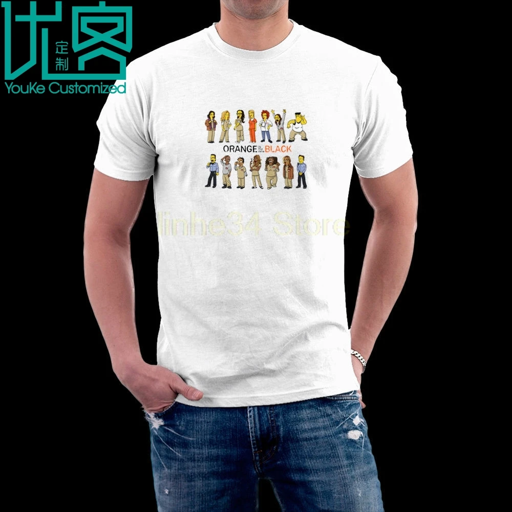 

OITNB orange new black cartoon men men 180gsm 100% ringspun cotton t-shirt