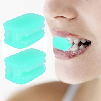 

2 PC Toothbrush Silicone Lazy Toothbrush All-Round Chewing Automatic Toothbrush Soft Cleaning Degree Range 28*20*16mm G709