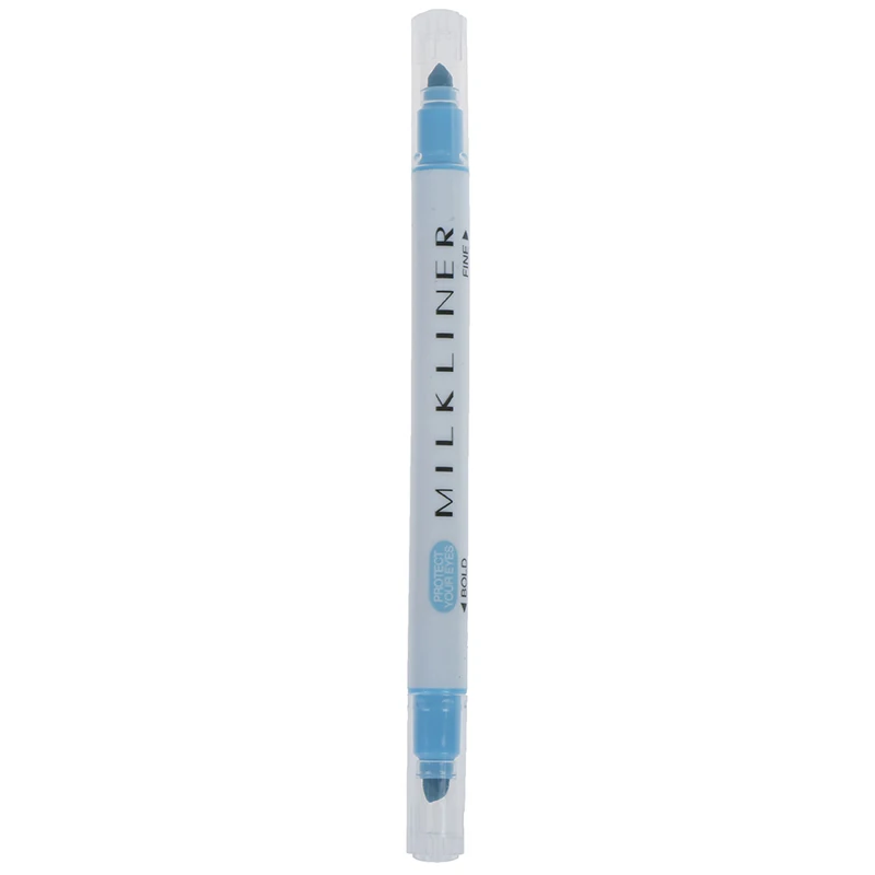 blue 1 шт. Зебра WKT7 MildLiner хайлайтер маркер флуоресцентный ручка круглый носок/косой двухсторонний школьный офис поставка - Цвет: blue