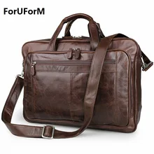 Hohe Qualität Berühmte Marke Männer Klassische Aktentasche Aus Echtem Leder Business Büro 17 zoll Laptop-tasche Anwalt Handtasche DocumentLI-1266