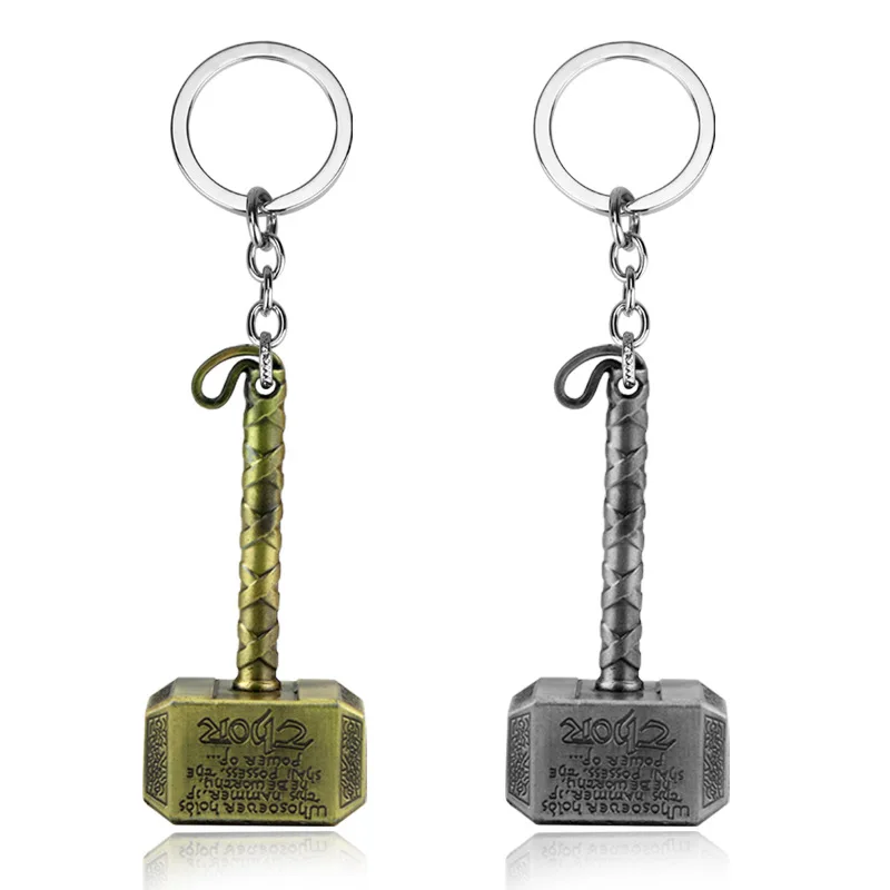 

Marvel Avengers Keychain Thor Axe Hammer mjolnir Infinity War The Dark World Key Finder Bags Keyring Jewelry Accessories