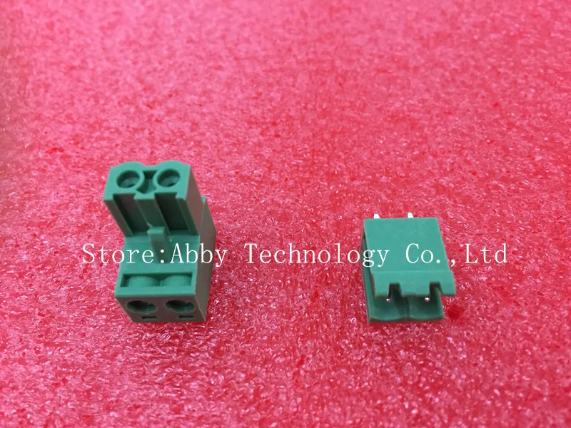 

100PCS/LOT 2EDG-5.08-2P + 2EDGR-5.08-2P 2EDG 2EDGR 2Pin 5.08mm Right Angle Pin Plug-in Screw Terminal Block ROHS