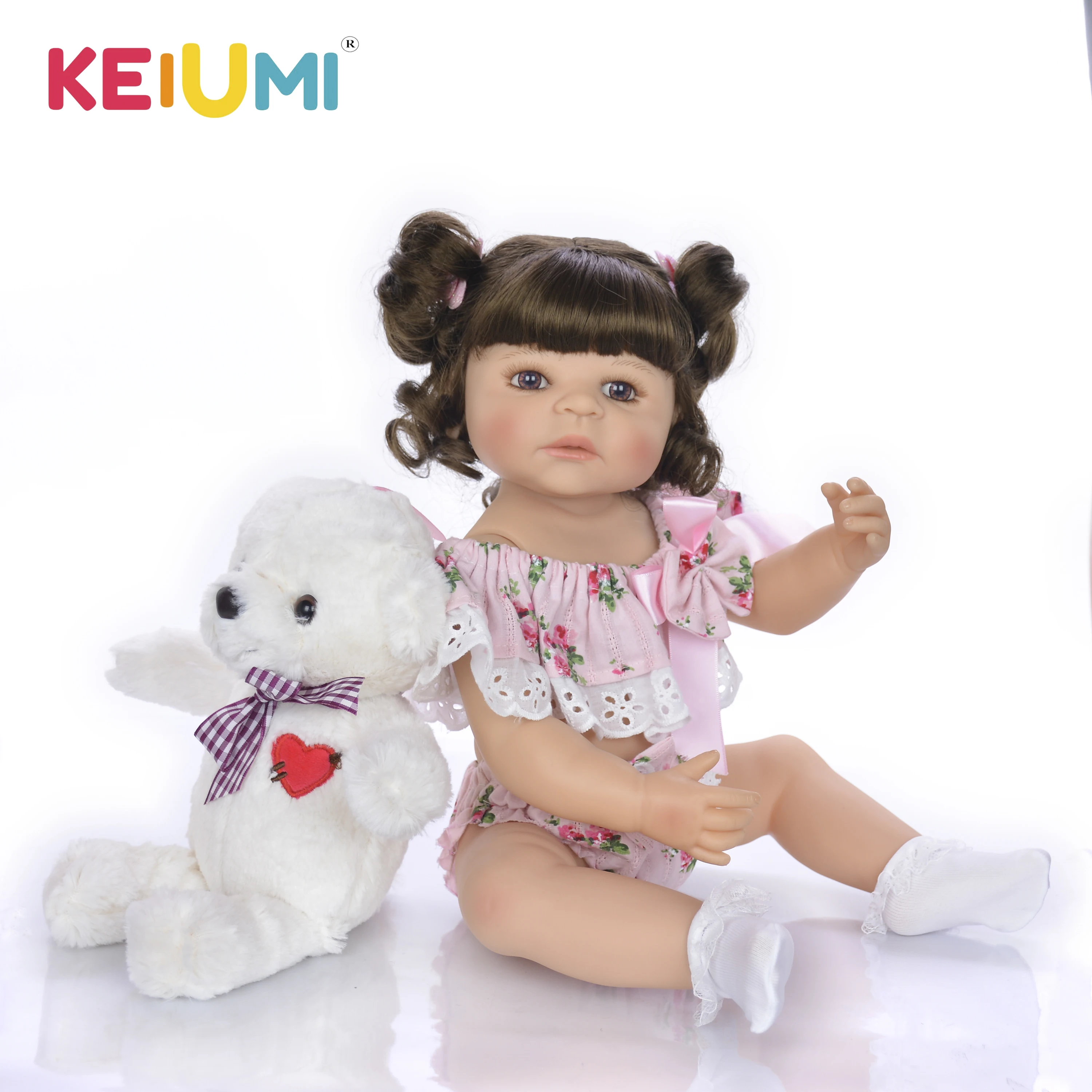 

22'' 55 cm Full Body Silicone Reborn Doll Lifelike Princess Girl Doll Baby Toy Toddler Birthday Gift Newborn Boneca House Play