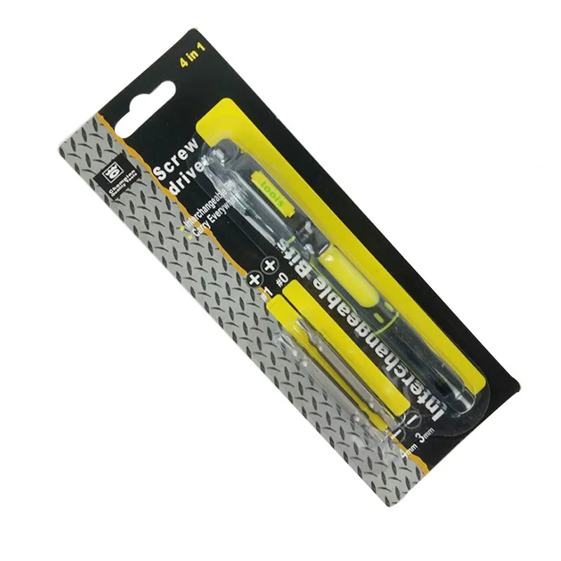 

4 in 1 Screwdrivers Alloy Slotted Pen Style Bolt driver Precision Dual Interchangeable Repair Tool Kit Multifunction