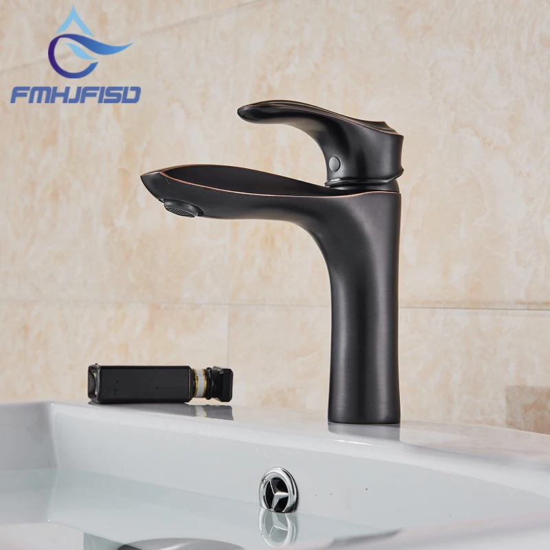 

Basin Sink Faucet Oil Rubbed Bronze Mixer Taps Wash Basin Mixer Taps Single Handle Bathroom Faucet