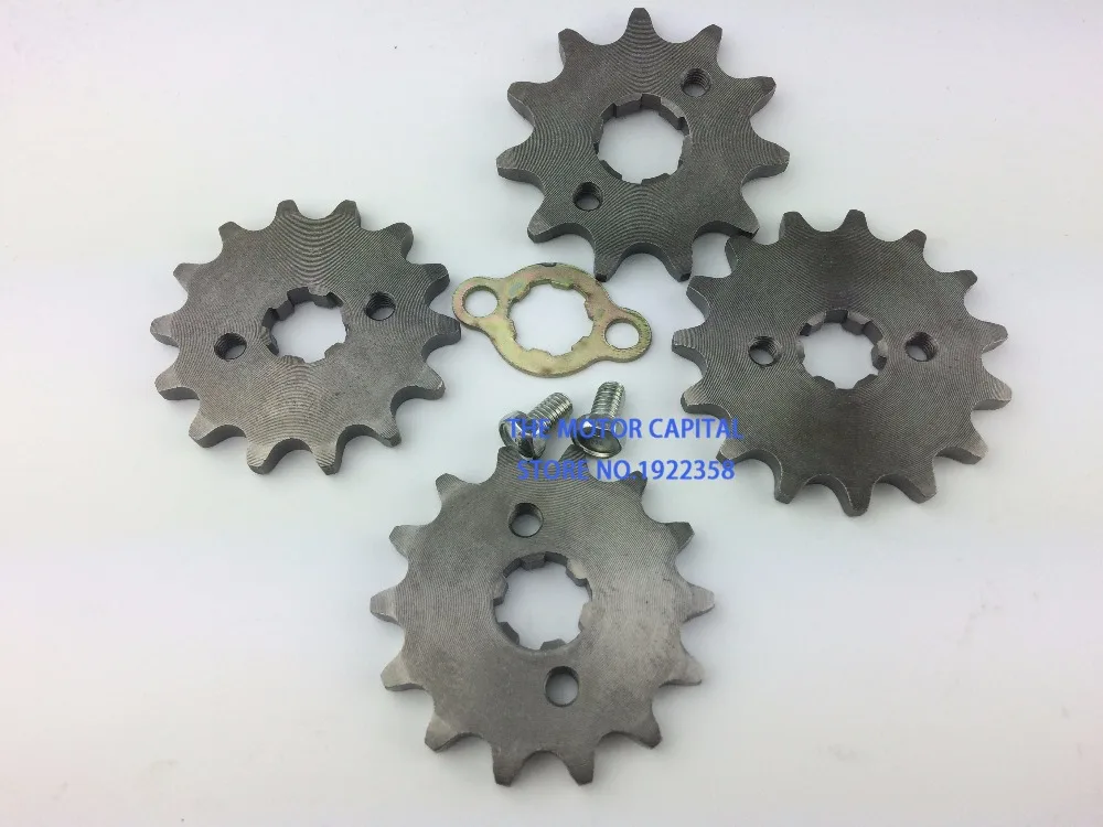 Звездочка переднего двигателя 420 10T 11T 12T 13T 14T 15T 16T 17T 18T зуб 17mm 20mm ID подходит для