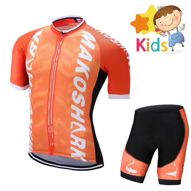 

Children's Cycling Jersey Set Pro Cycling Kits for Kids Ropa Ciclismo Short Sleeves Bicycle Wear Bicycle Clothes Boy's Girls