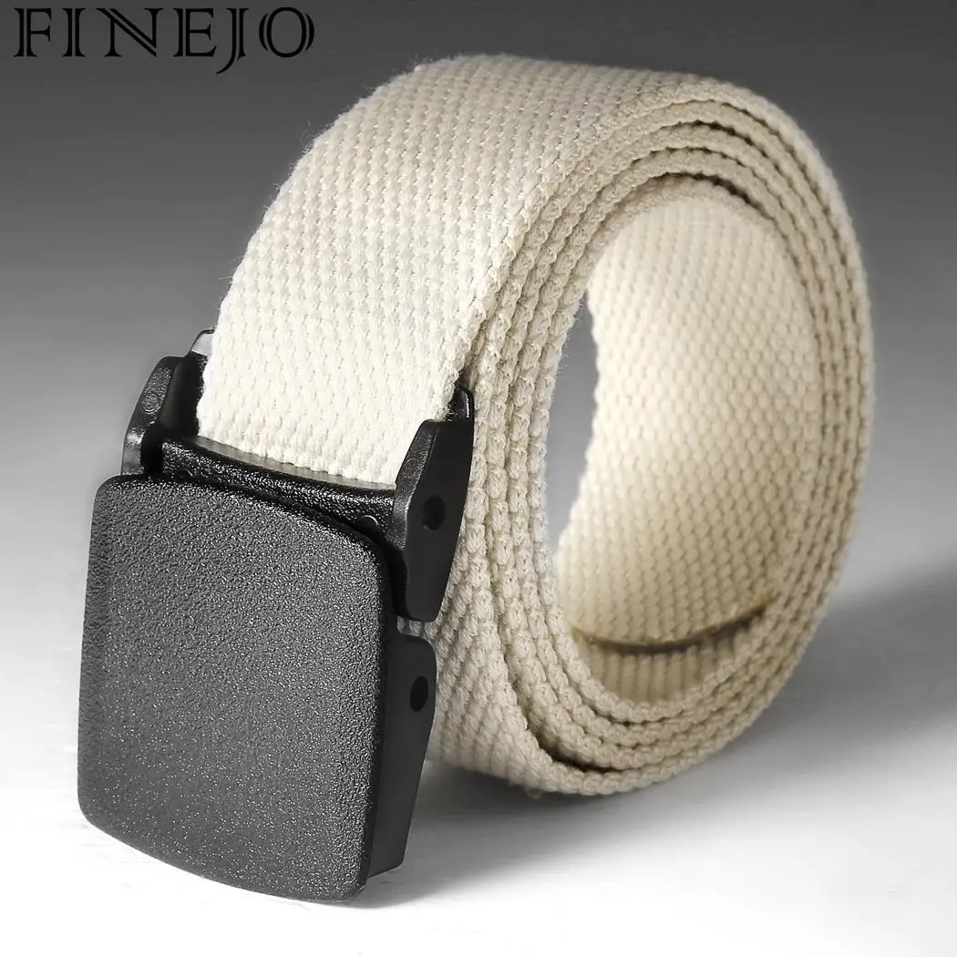 

FINEJO men belts military outdoor tactical Nylon Belt Army Style Metal Buckle Cinturon male jeans tactical belts for men luxury