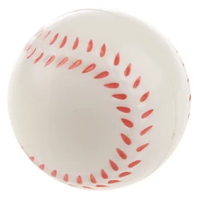 Белый бейсбольный мяч для снятия стресса