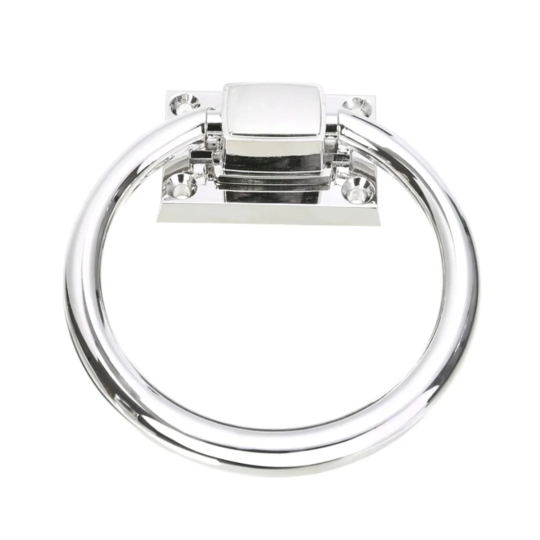 

Mayitr Door Pull Ring Shiny Silver Drop Cabinet Knob Pull Ring Wooden Door Knocker Chair Pulls Handle For Door Hardware