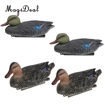 

MagiDeal 4 Pieces EVA Portable Mallard Duck Decoys for Hunting Garden Yard Ornaments Floating Duck Decoy