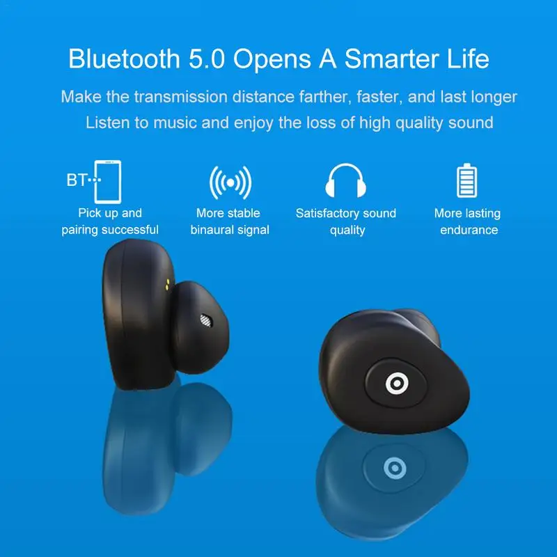 TWS X1 True wireless Bluetooth V5.0 Edr наушники-вкладыши 5,0 двусторонние стерео наушники спортивные водонепроницаемые наушники