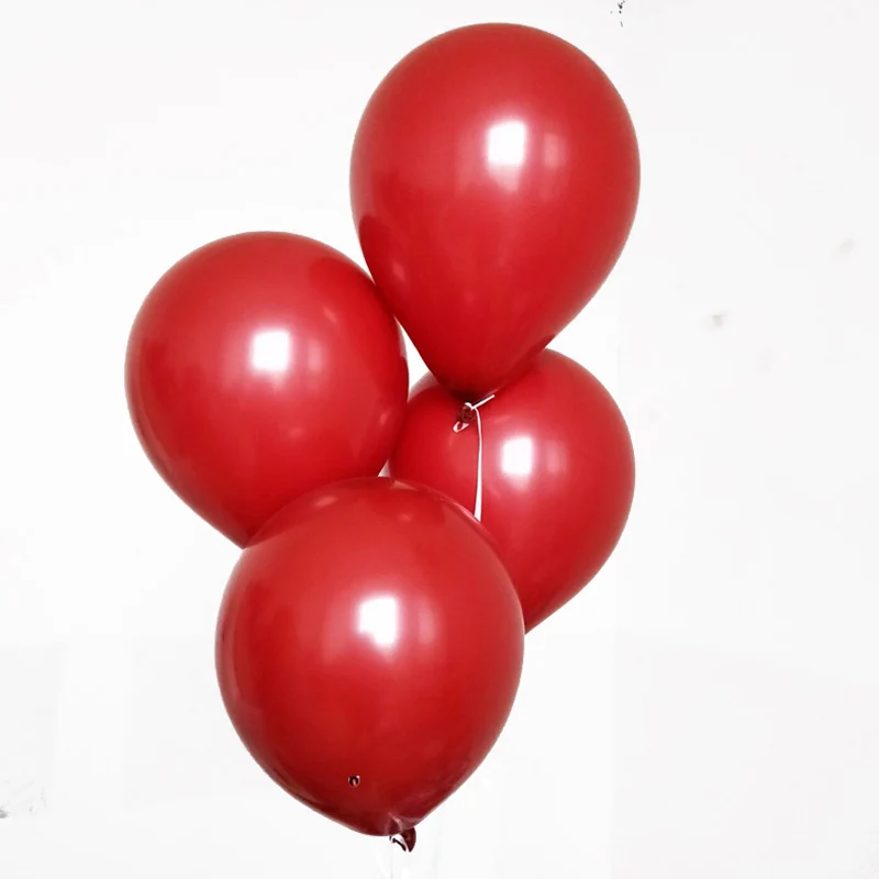 200pcs Pomegranate Red Latex Balloon For Wedding Party Garland Backdrop Decor Ballon Chain of RubberBalloon Arch Decoration