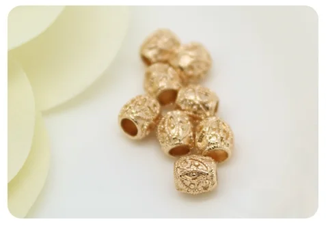 30809 4PCS 11x13MM Quality Gold Color Brass Butterfly Spacer Bracelet Beads