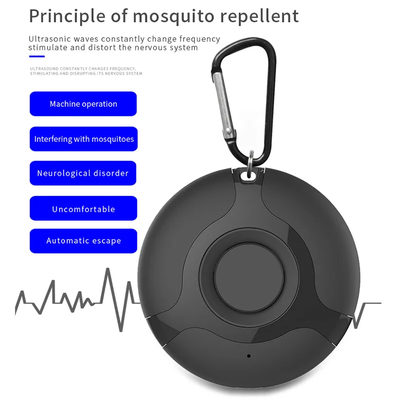 

Outdoor Ultrasound Mosquito Repellent Insect Repellent Electronic Drive Ultrasonic Pest Repeller USB Charging Insect Killer
