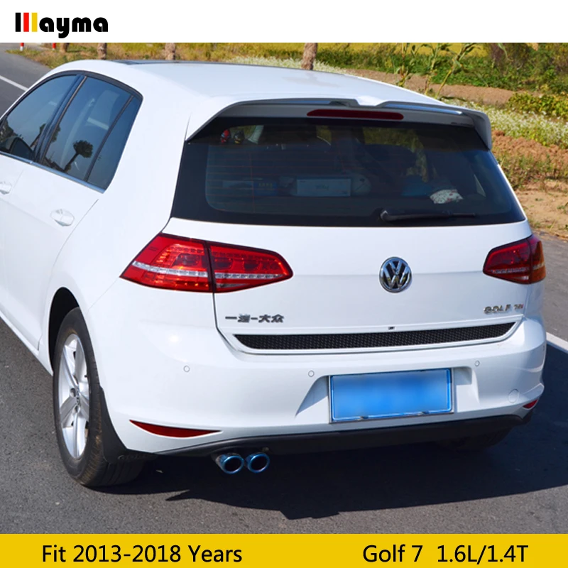 Эттингер Стиль ABS задний багажник спойлер для VW Golf VII standard edition 1.6L 1,4 T матовый черный спойлер заднего крыла 2013- год MK7
