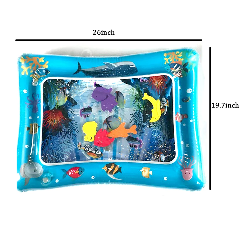 Water Mat for Baby Play Mat Carpet Inflatable Water Mat for Babies Tummy Time Inflatable Water Mat for Babies Ensory Stimulation (18)