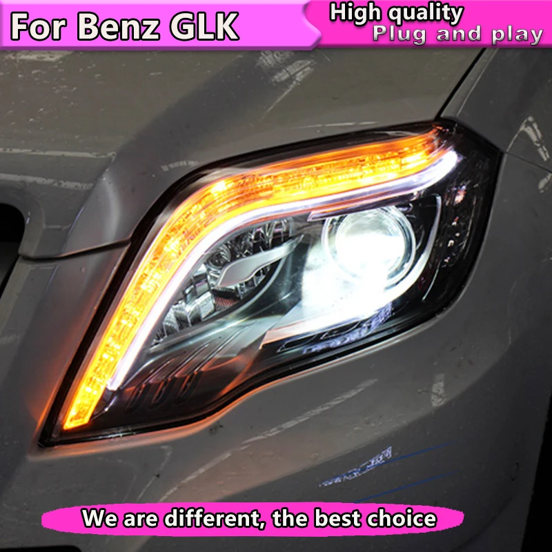 Стайлинг автомобиля для фар GLK 2013 2015 светодиодная фара головная лампа led drl