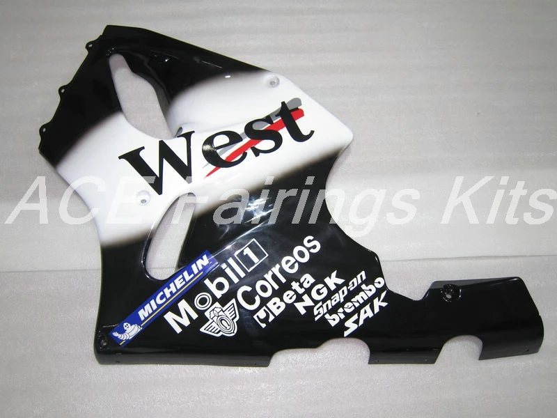 Набор зализа ABS, пригодный для Kawasaki Ninja ZX7R ZX-7R 1996-1997-2003 96 97 98 99 00 01 02 03 Обтекатели набор пользовательских Запад