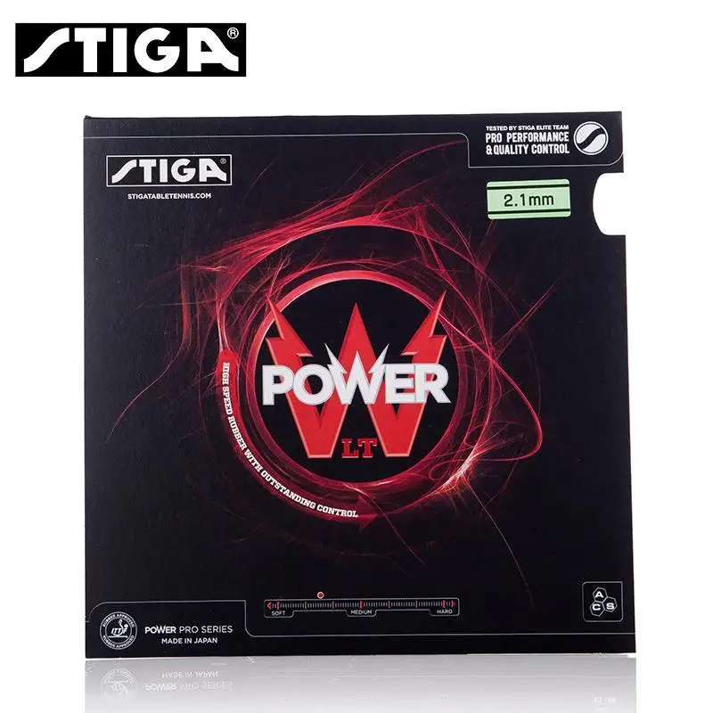 Натуральная stiga POWER LT настольный теннис пинг-понг резина с высоким эластичная губка с бугорками черный и красный - Цвет: red