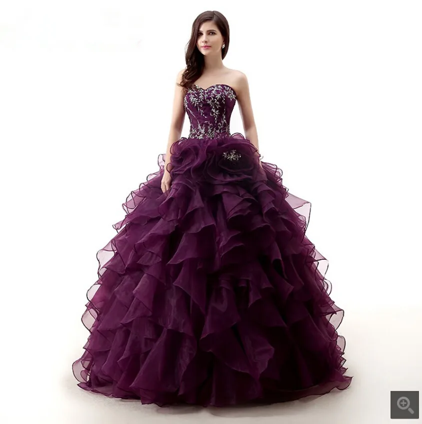 Vestido de festa фиолетовое бальное платье гофрированное платье для выпускного вечера вышитое блестящим бисером корсет Принцесса Бальные платья